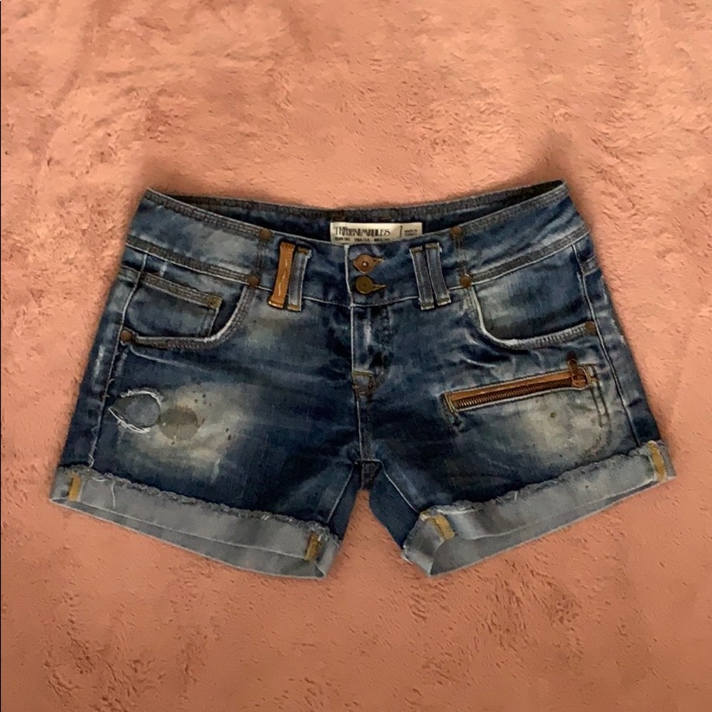 Blue jean shorts